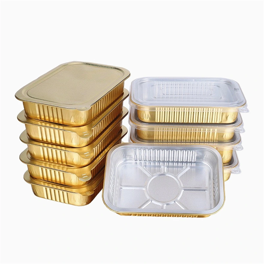 Airplane Food Packaging Airline Foil Lunch Box Airline Aluminum Box