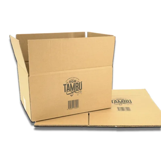Maßgeschneiderter Archiv-Versandkarton aus Wellpappe von Be Flute mit individueller Bedruckung