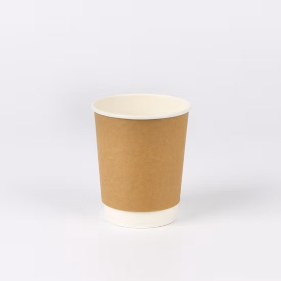 Günstiger Preis, dicker, einwandiger Kraftpapierbecher in Lebensmittelqualität für Kaffee